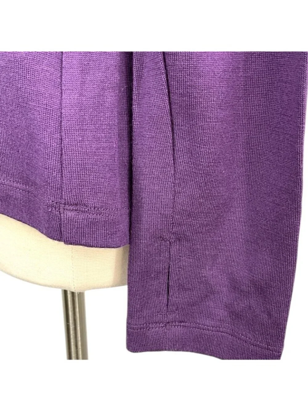 Icebreaker Bodyfit 260 Base Layer Top Womens Medium Purple 100% Merino 1/4 Zip - Picture 5 of 14